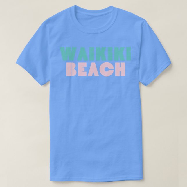 Waikiki Beach Retro TShirt 1 T Shirt (Design framsida)