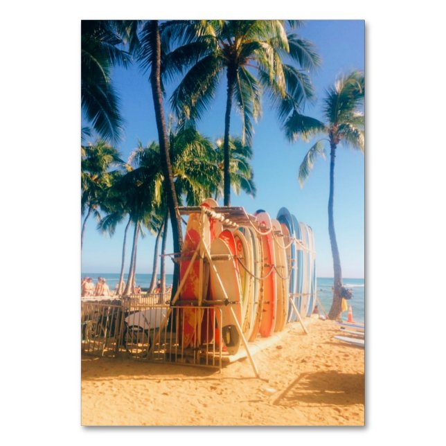 Waikiki Beach Surfbrädor  Bordsnummer (Baksidan)
