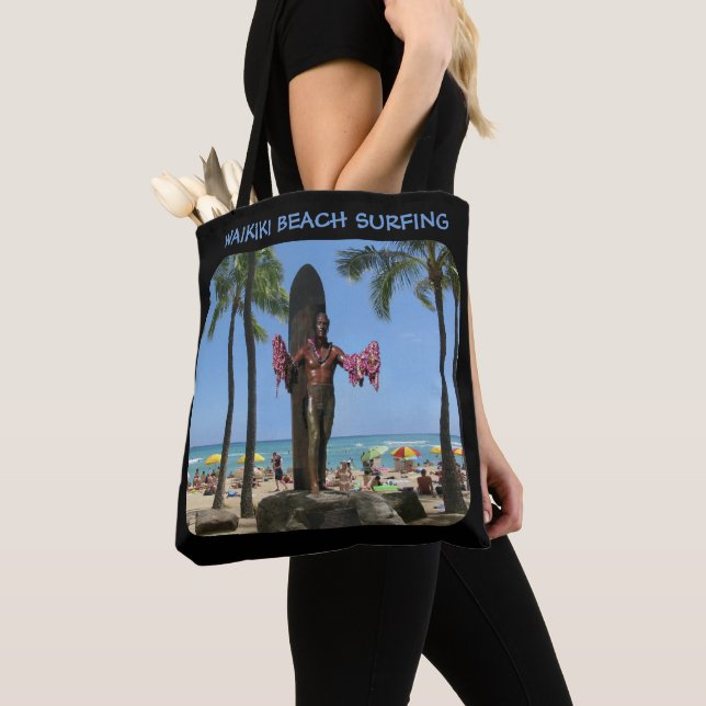 Waikiki Beach Tote Tygkasse (Närbild)