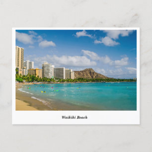 Waikiki Beach-vykort Vykort