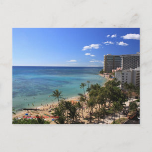 Waikiki Beach-vykort Vykort