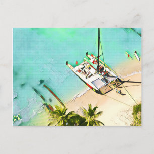 Waikiki Catamaran-vykort Vykort