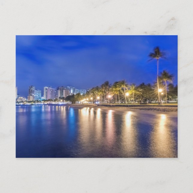Waikiki City i Dawn Vykort (Framsida)