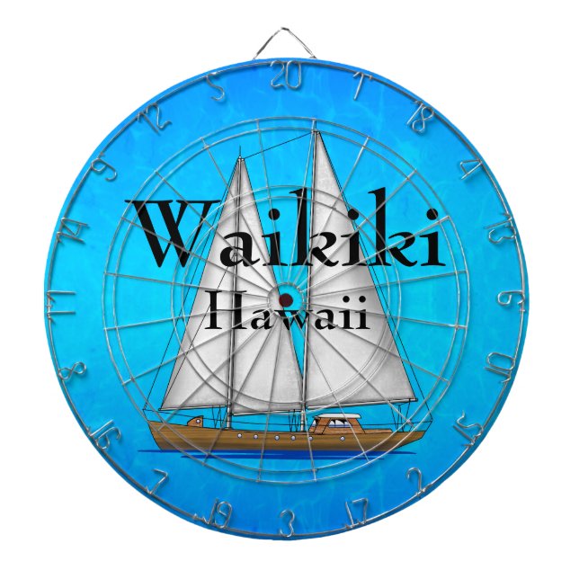 Waikiki Hawaii Darttavla (Framsidan)