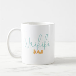 Waikiki, Hawaii Resminner Kaffemugg