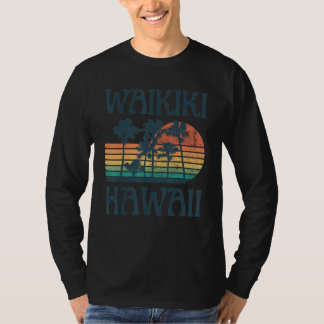 Waikiki Hawaii Strand Sommarlov Vintage T Shirt