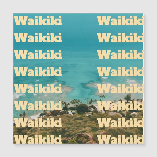 Waikiki, Honolulu, Oahu, Hawaii (Framsida)
