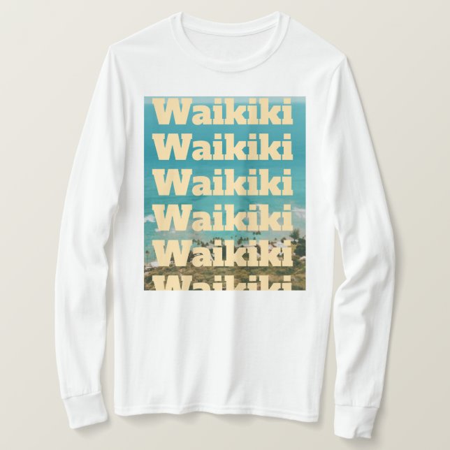 Waikiki, Honolulu, Oahu, Hawaii T Shirt (Design framsida)
