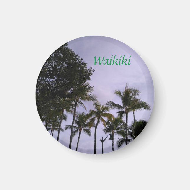 Waikiki-kylmagnet Magnet (Framsidan)