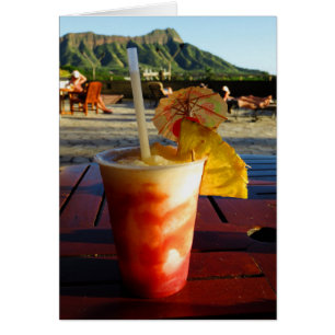 Waikiki Lycklig Hour Hälsningskort