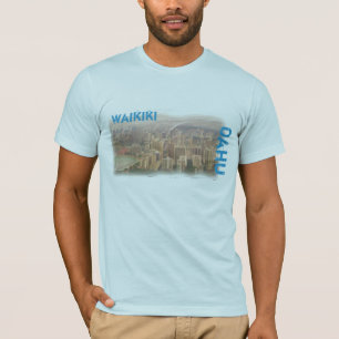 Waikiki Oahu manar shirt T