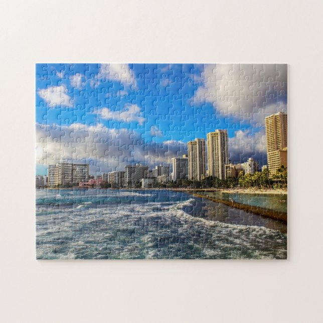 Waikiki Oahu Puzzle Pussel (Horisontell)