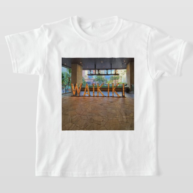 Waikiki Sign #1 T-shirt (Laydown)
