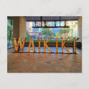 Waikiki-signatur nr 1-vykort vykort