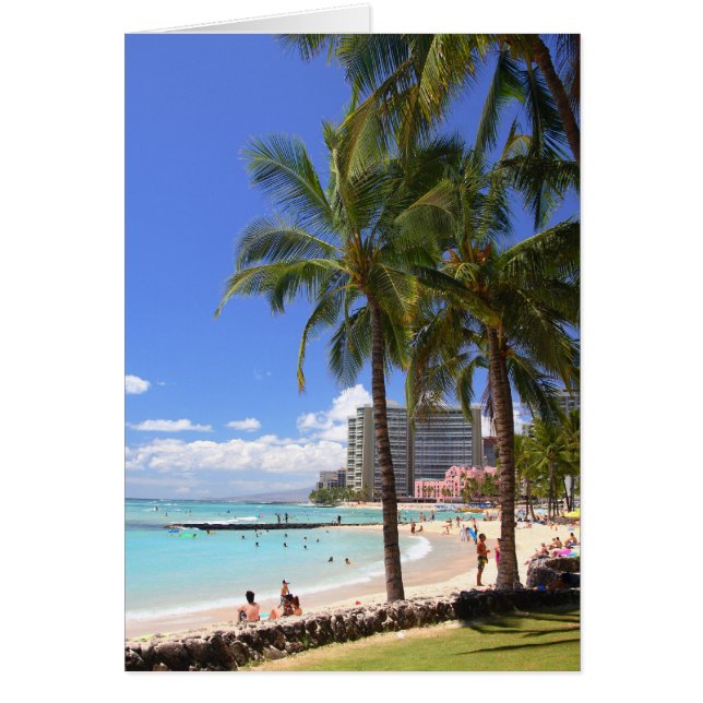Waikiki strand 2 OBS kort (Framsidan)
