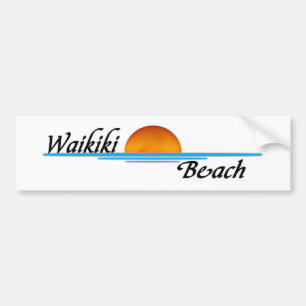 Waikiki strand bildekal