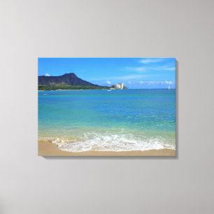 Waikiki strand canvastryck