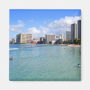 Waikiki strand, Oahu, Hawaii Magnet