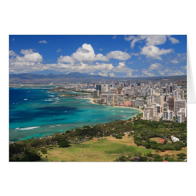 Waikiki strand OBS kort (Framsidan Horizontal)