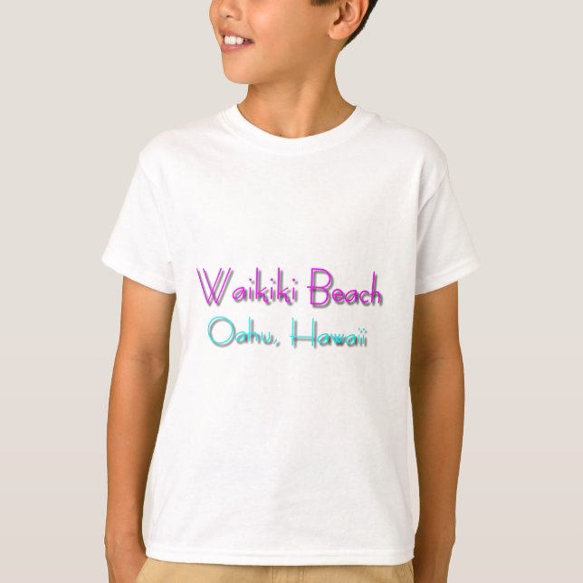 Waikiki strand t-shirt (Framsida)