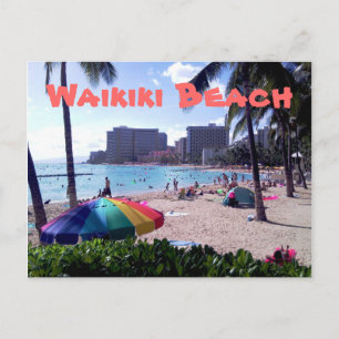 Waikiki strandvykort vykort