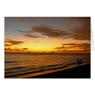 Waikiki Sunset Hälsningskort