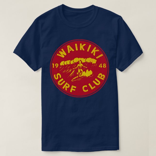 Waikiki Surfa Klubb 1948 T Shirt (Design framsida)