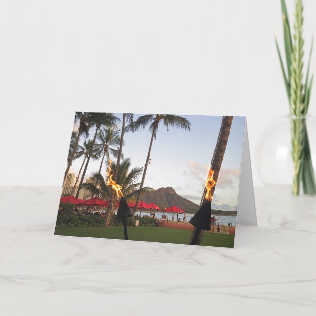 Waikiki Tiki Torches Kort (Framsida)