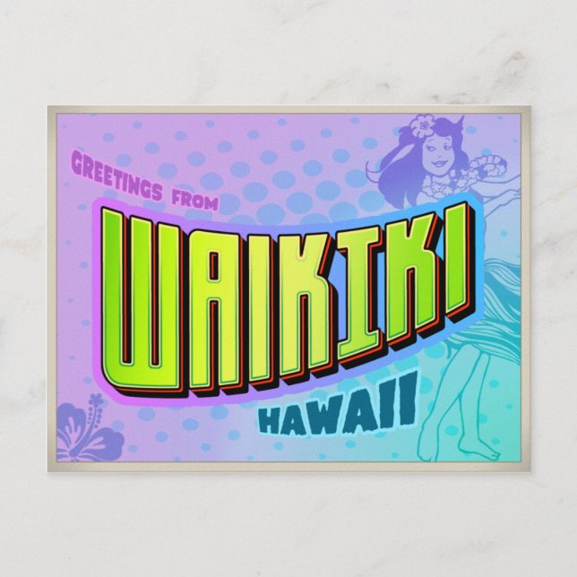 WAIKIKI VYKORT (Framsida)