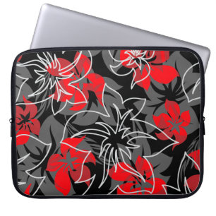 Wailea Hibiscus Hawaiian Neoprene Wetdräe Laptop Sleeve