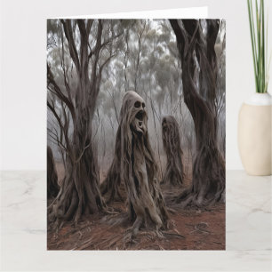 Wailing Ghost Träd Australian Bush Tack Kort