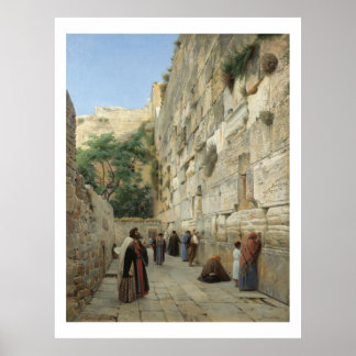 Wailing Wall av Gustav Bauernfeind Poster