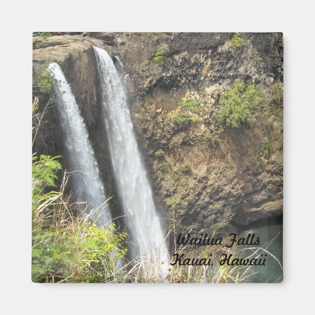 Wailua Falls Kauai, Hawaii Magnet (Framsidan)