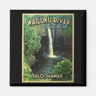 Wailuku delstatspark Hawaii Magnet