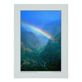 Waimai Canyon Rainbow - Kauai Fototryck