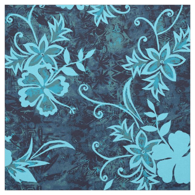 Waimanalo hawaiansk hibiskusBatik Tyg (Provkarta)