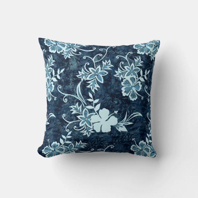 Waimanalo Hawaiian Hibiscus Square Pillows Kudde (Framsida)