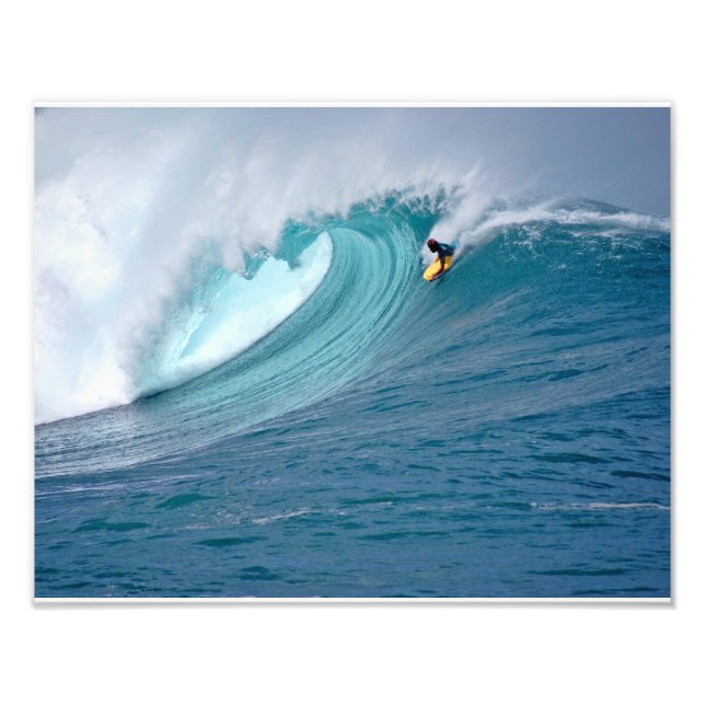 Waimea Bay Bodyboarder Fototryck (Framsidan)