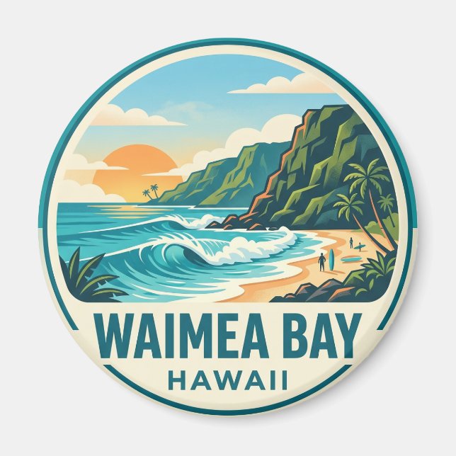 Waimea Bay Magnet (Framsidan)