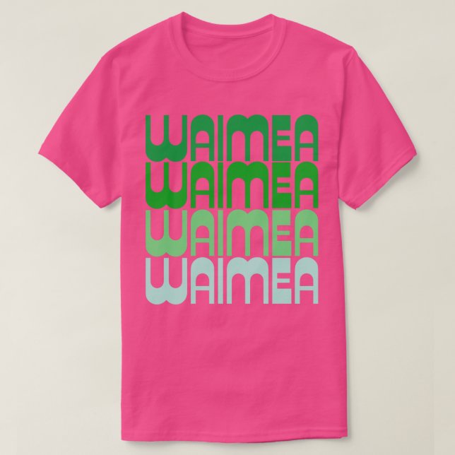 Waimea Beach Retro TShirt T Shirt (Design framsida)