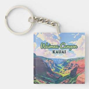 Waimea Canyon Kauai Hawaii liggande Retro