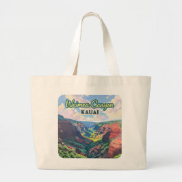 Waimea Canyon Kauai Hawaii liggande Retro Jumbo Tygkasse