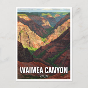 Waimea Canyon Kauai Hawaii Travel Vykort