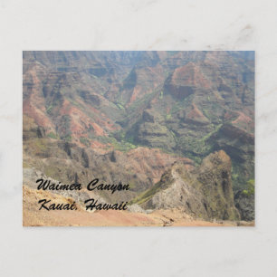 Waimea Canyon Kauai, Hawaii Vykort
