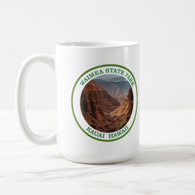 Waimea Canyon State Park, Hawaii Kaffemugg (Vänster)