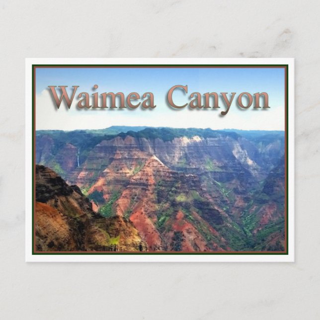 Waimea Canyon, vykort (Framsida)