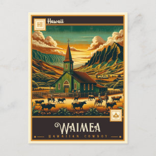 Waimea, Hawaii VINTAGE Vykort