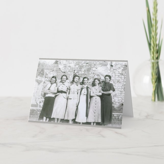 Wainwright Girls hälsningskort Inbjudan (Framsida)