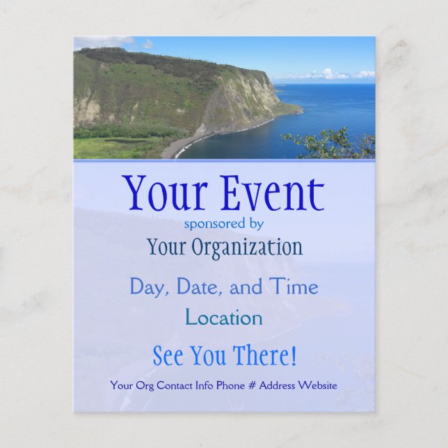 Waipio Valley Event Flyers (Framsidan)