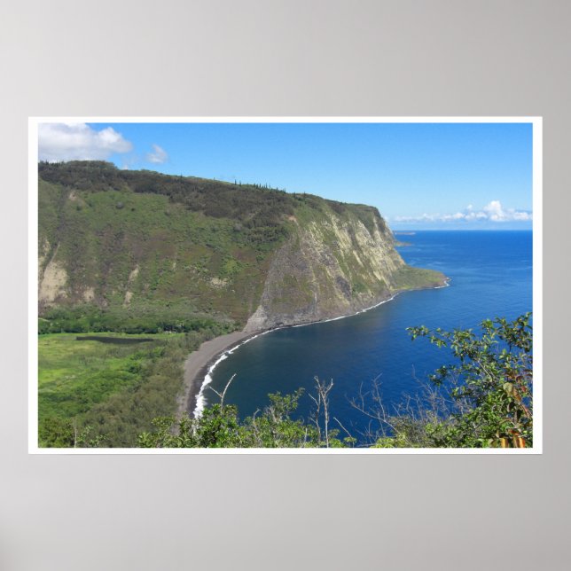 Waipio Valley Large Poster och skriver ut (Framsidan)